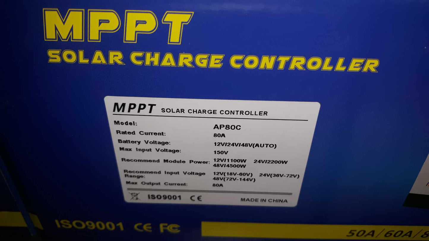 Bolinao Solar MPPT Solar Charge Controller (12V/24V/48V Auto Recognize)