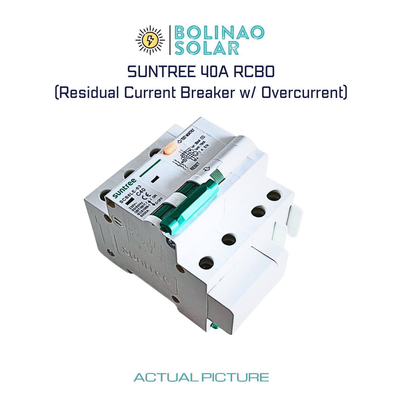 SUNTREE| AC RCBO Residual Current Breaker with Overcurrent 16A/20A/32A/40A/63A
