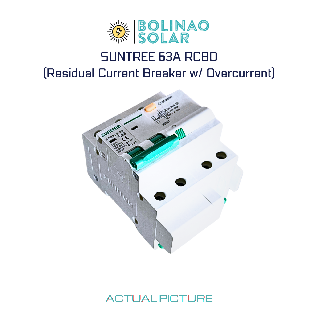 SUNTREE| AC RCBO Residual Current Breaker with Overcurrent 16A/20A/32A/40A/63A