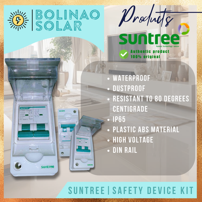 SUNTREE | Safety Device Kit (2Pole AC/DC MCB with 2way Distribution Box)
