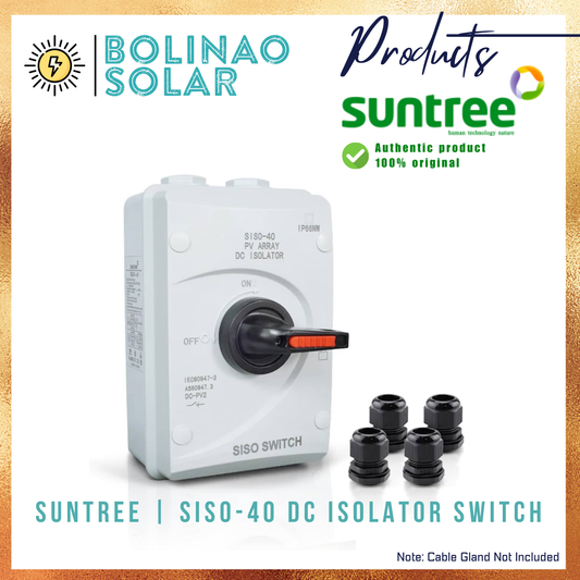 SUNTREE | SISO-40 4P 1000V DC ISOLATOR SWITCH 10A/16A/20A/25A/32A