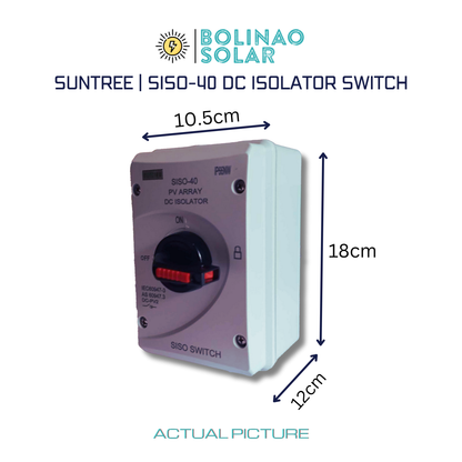 SUNTREE | SISO-40 4P 1000V DC ISOLATOR SWITCH 10A/16A/20A/25A/32A