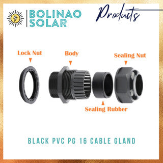 Cable Gland PG16/PG19 Black