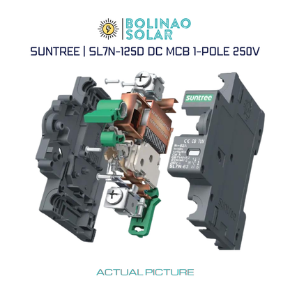 SUNTREE | DC Din Rail Type MCB SL7-63 1-POLE 10A/16A/20A/25A/32A/63A | SL7N-125D80A/125A