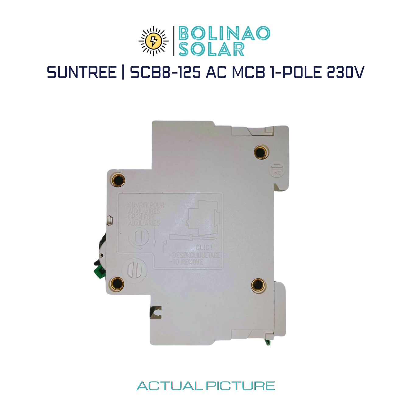 SUNTREE | AC DIn Rail Type MCB SCB8-125 1-POLE 10A/16A/20A/32A/63A/80A/125A