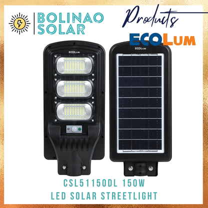 Ecolum | Solar Streetlight 50W / 100W/ 150W