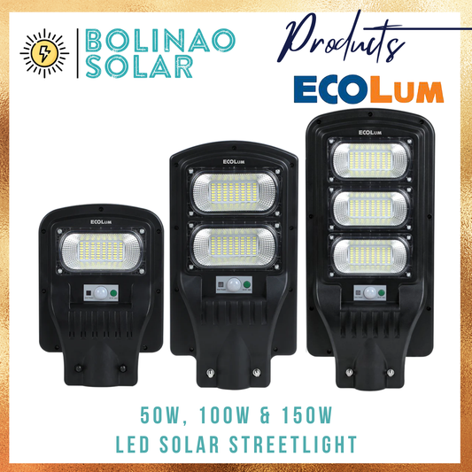 Ecolum | Solar Streetlight 50W / 100W/ 150W