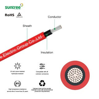 SUNTREE | Single Core PV cable 1 ROLL 100M 4mm2 / 6mm2