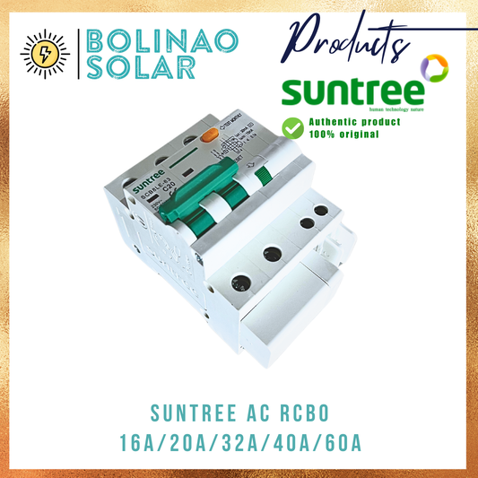 SUNTREE| AC RCBO Residual Current Breaker with Overcurrent 16A/20A/32A/40A/63A
