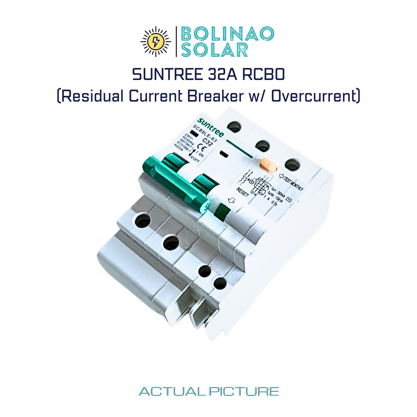 SUNTREE| AC RCBO Residual Current Breaker with Overcurrent 16A/20A/32A/40A/63A