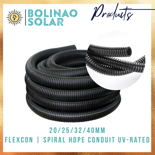 FlexCon HDPE Spiral Conduit - UV rated (20/25/32/40mm) per meter