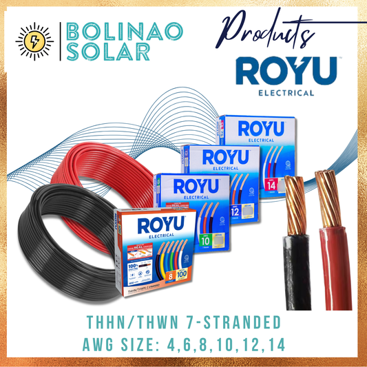 Royu Electrical | THHN/THWN Conventional Stranded Wire AWG 10/12/14 5m/10m Length