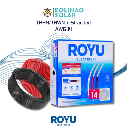 Royu Electrical | THHN/THWN Conventional Stranded Wire AWG 10/12/14 per Box (75m/150m)