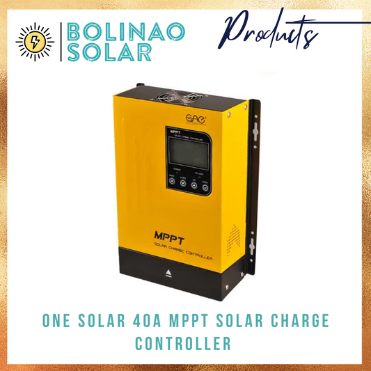 One-Solar 40A MPPT Solar Charge Controller (12V/24V)